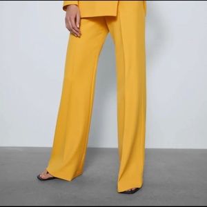 Zara suit yellow pants
